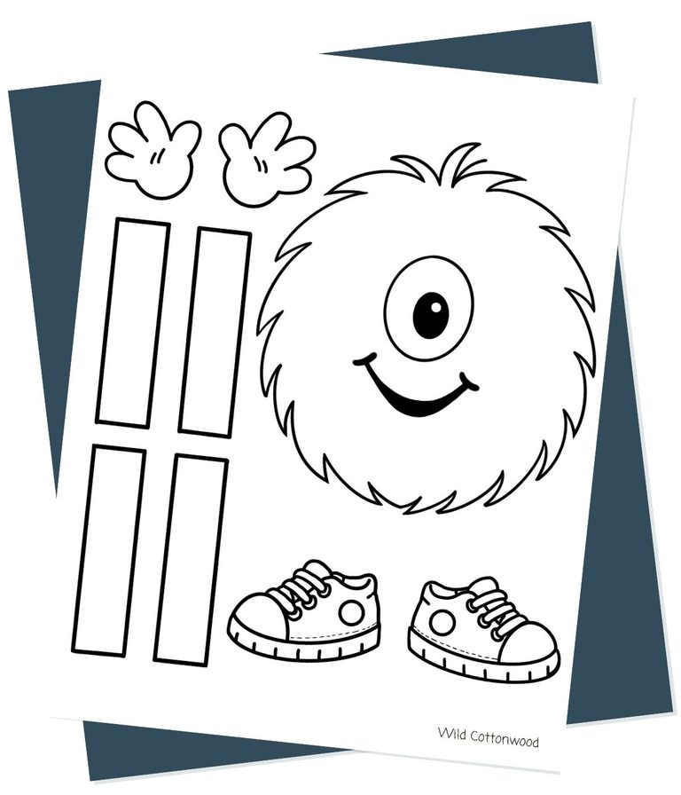 Free Printable Monster Craft for Kids