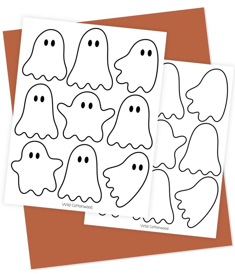 Free Printable Ghost Garland